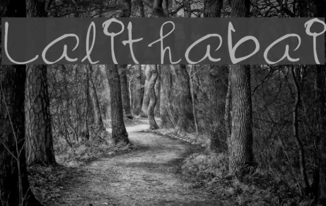 Lalithabai Font examples