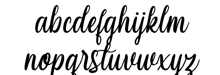 Lalytcha Font LOWERCASE