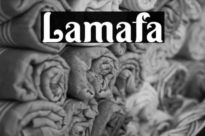 Lamafa Font examples
