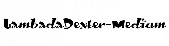 LambadaDexter-Medium  नि: शुल्क फ़ॉन्ट्स डाउनलोड
