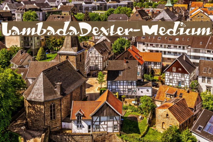 LambadaDexter-Medium Font examples