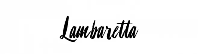 Lambaretta  Frei Schriftart Herunterladen