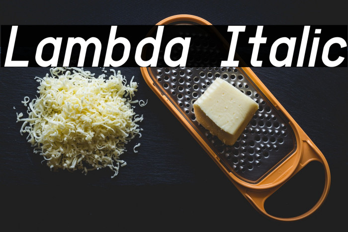 Lambda Italic Example 1