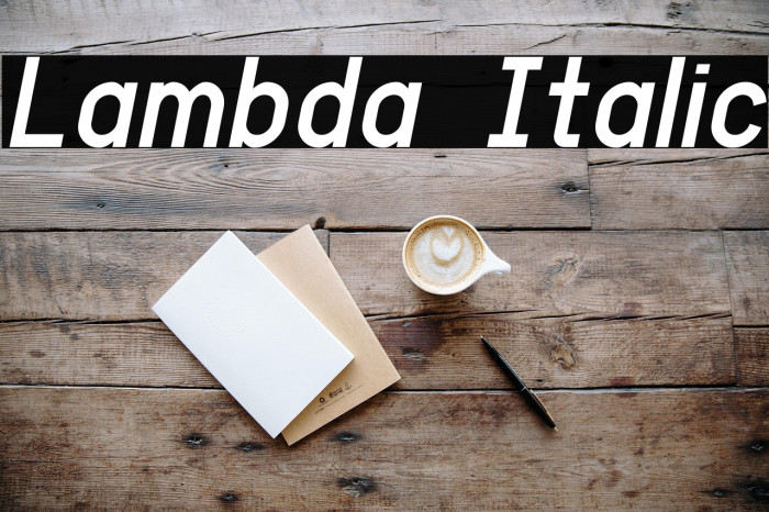 Lambda Italic Example 3