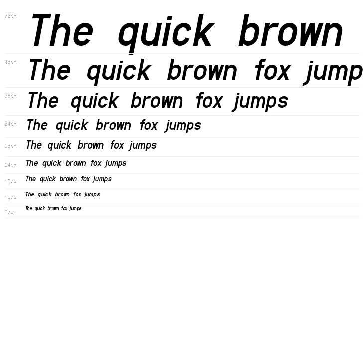 Lambda Italic Waterfall