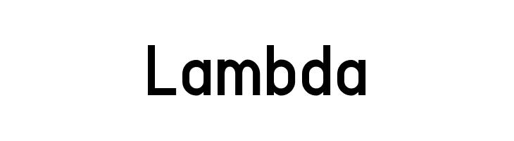 Lambda  नि: शुल्क फ़ॉन्ट्स डाउनलोड
