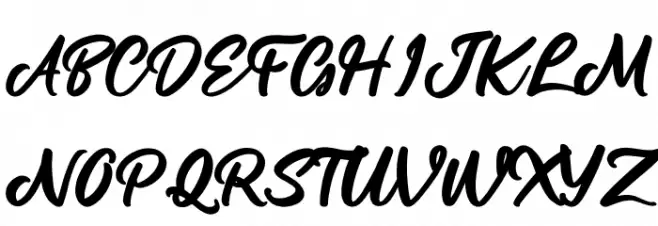 Lamberta Signature フォント 大文字