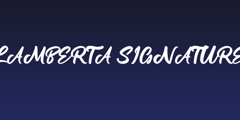 Lamberta Signature Social Header