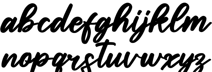 Lamberta Signature Font LOWERCASE