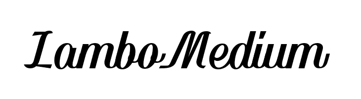 Lambo Medium  Free Fonts Download