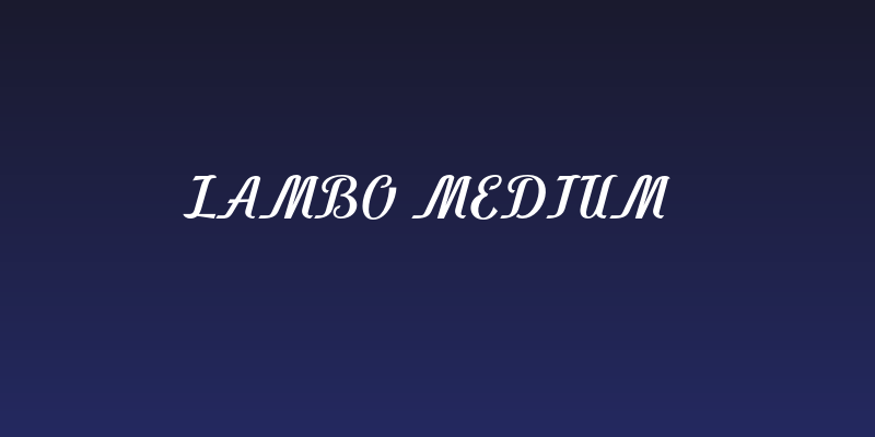 Lambo Medium Social Header