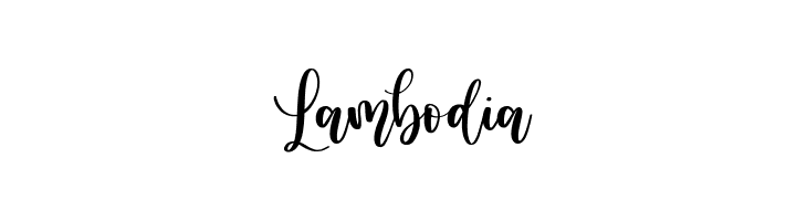 Lambodia  font caratteri gratis