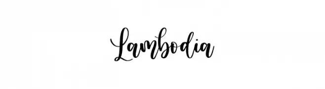 Lambodia  font caratteri gratis