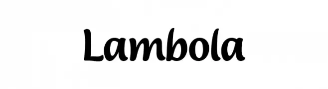 Lambola  font caratteri gratis
