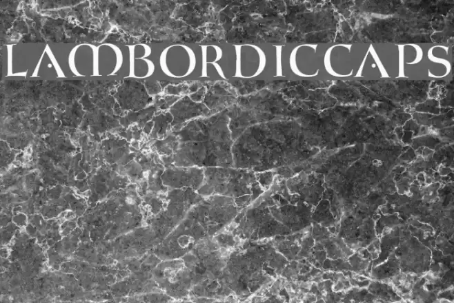 LambordicCaps Font examples