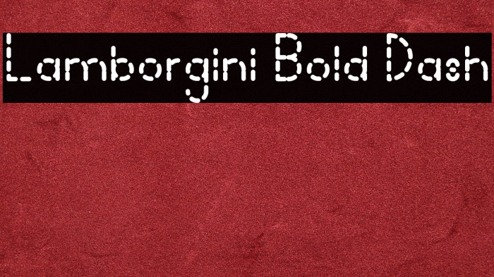 Lamborgini Bold Dash Example 1