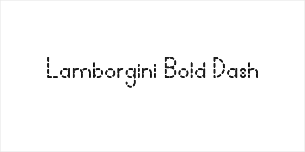 Lamborgini Bold Dash Logo