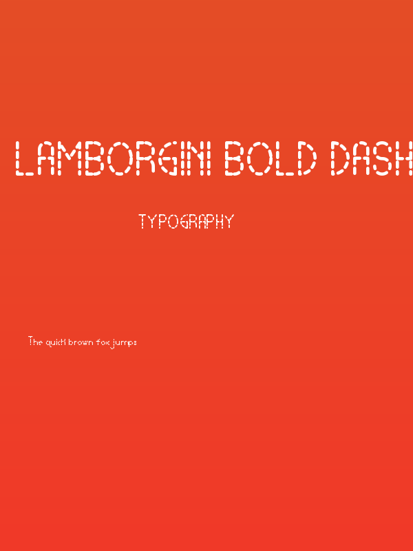 Lamborgini Bold Dash Poster