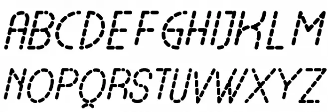 Lamborgini Bold Italic Dash Fonte MAIÚSCULAS