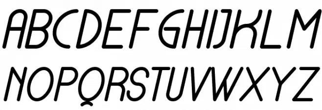Lamborgini Bold Italic خط أحرف كبيرة
