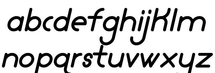 Lamborgini Bold Italic Font LOWERCASE