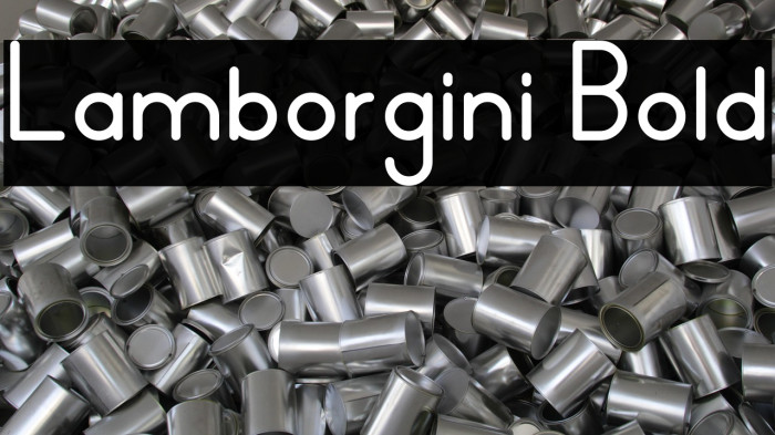 Lamborgini Bold Example 2