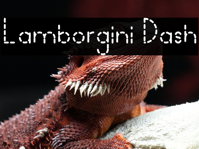 Lamborgini Dash Example 3