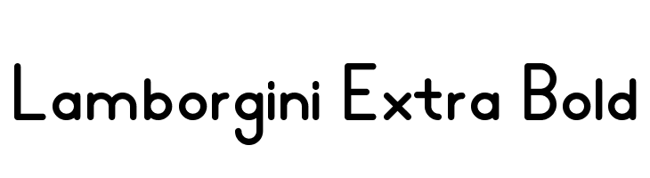 Lamborgini Extra Bold  Free Fonts Download
