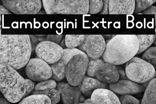 Lamborgini Extra Bold Font examples