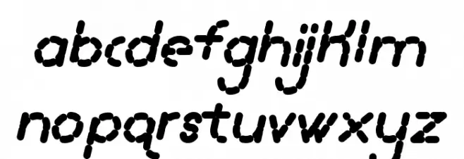 Lamborgini ExtraBoldItalicDash Schriftart Kleinbuchstaben