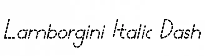Lamborgini Italic Dash  Free Fonts Download