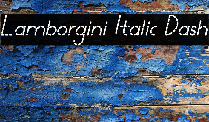 Lamborgini Italic Dash Example 3