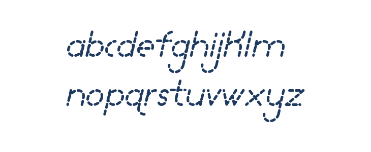 Lamborgini Italic Dash Lowercase