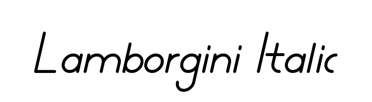 Lamborgini Italic  नि: शुल्क फ़ॉन्ट्स डाउनलोड
