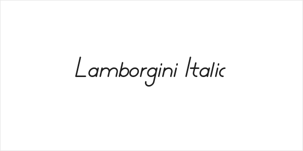 Lamborgini Italic Logo