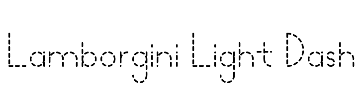 Lamborgini Light Dash  免费字体下载