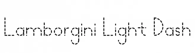 Lamborgini Light Dash  Fuentes Gratis Descargar
