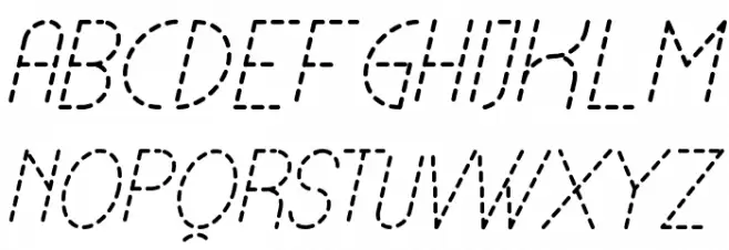 Lamborgini Light Italic Dash Fonte MAIÚSCULAS