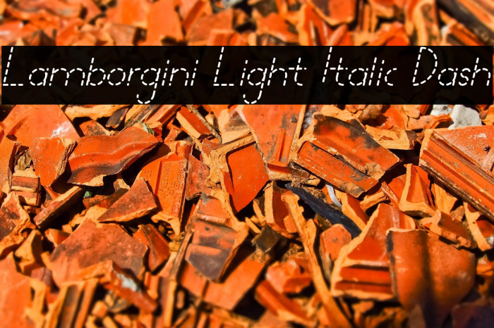 Lamborgini Light Italic Dash Example 1