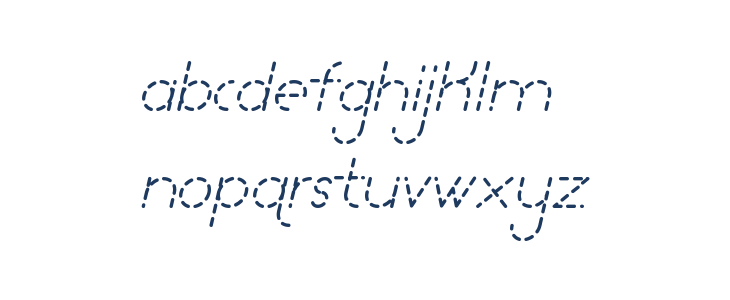 Lamborgini Light Italic Dash Lowercase