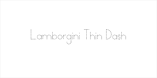 Lamborgini Thin Dash Logo