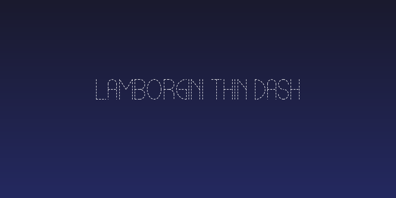 Lamborgini Thin Dash Social Header