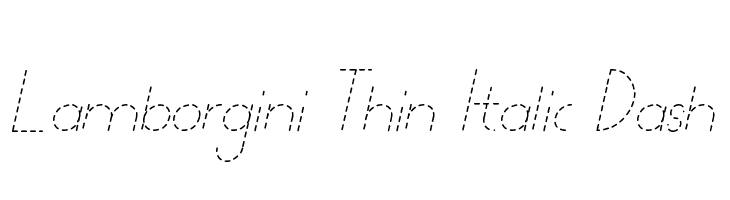 Lamborgini Thin Italic Dash  baixar fontes gratis