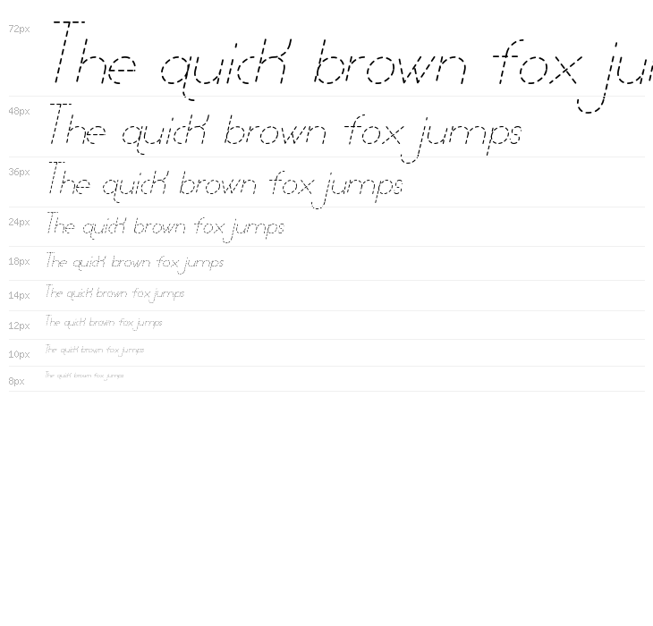 Lamborgini Thin Italic Dash Waterfall