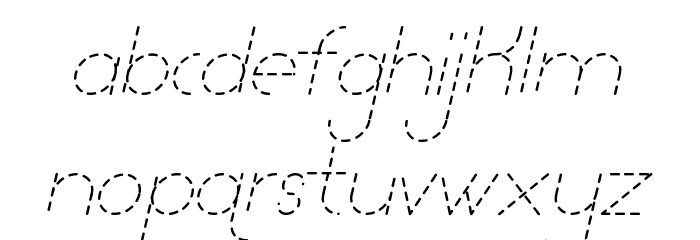 Lamborgini Thin Italic Dash Font LOWERCASE