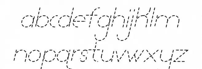 Lamborgini Thin Italic Dash Font Litere mici