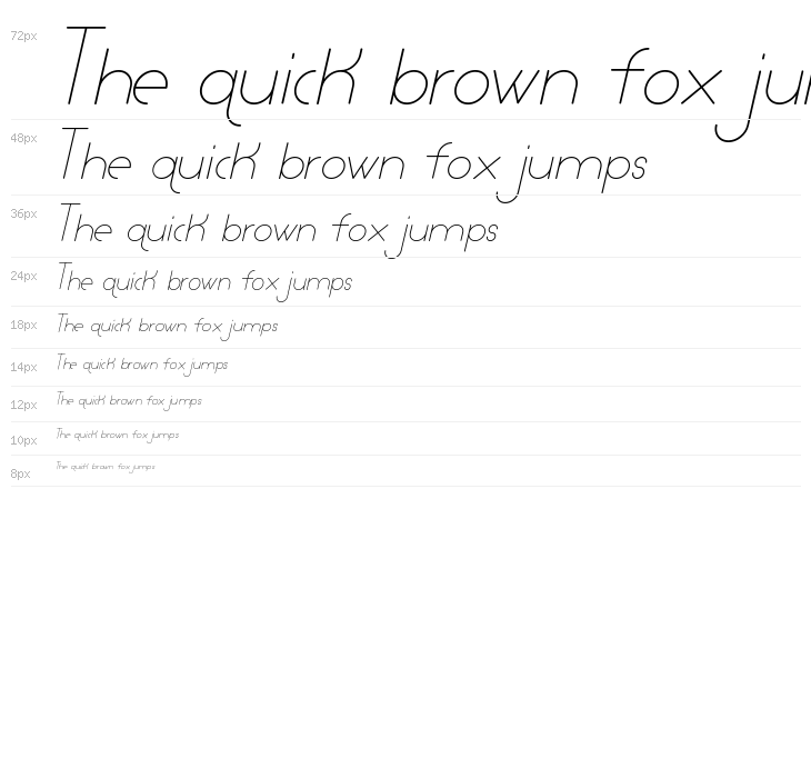 Lamborgini Thin Italic Waterfall