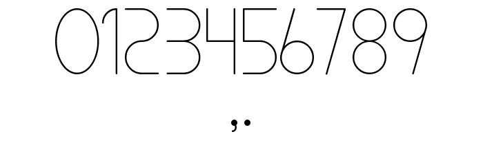 Lamborgini Thin Font OTHER CHARS
