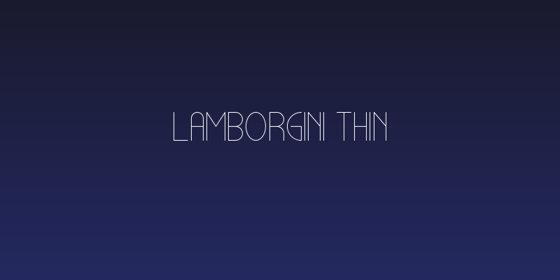 Lamborgini Thin Social Header