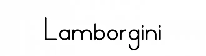 Lamborgini  font caratteri gratis